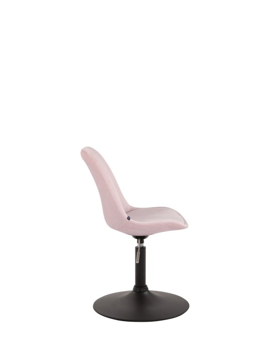 Silla de comedor Maverick de terciopelo, rosa