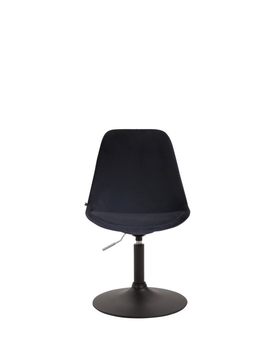 Silla de comedor Maverick de terciopelo, negro