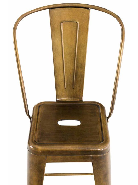 Juego de 4 taburetes de bar Aiden, oro Juego de 4 taburetes de bar Aiden, oro