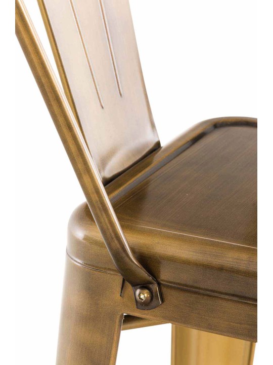 Juego de 4 taburetes de bar Aiden, oro Juego de 4 taburetes de bar Aiden, oro