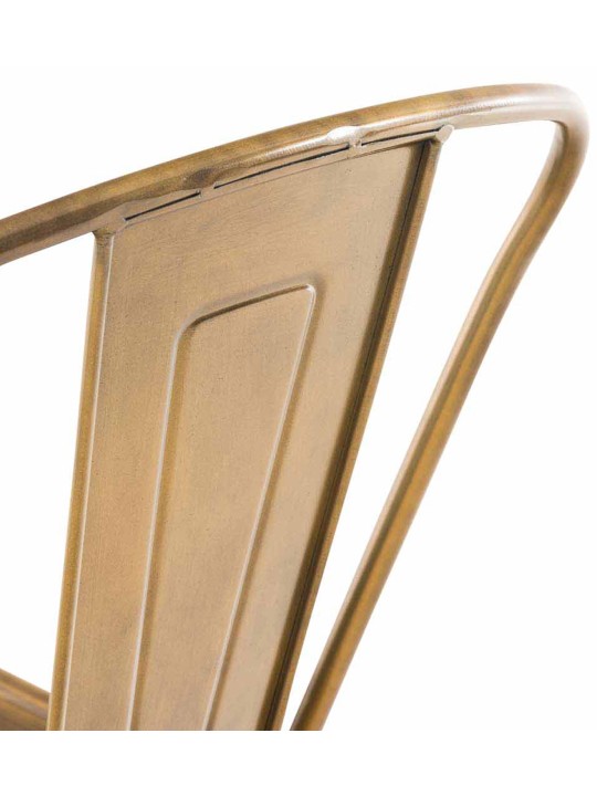 Juego de 4 taburetes de bar Aiden, oro Juego de 4 taburetes de bar Aiden, oro