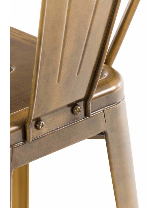 Juego de 4 taburetes de bar Aiden, oro Juego de 4 taburetes de bar Aiden, oro