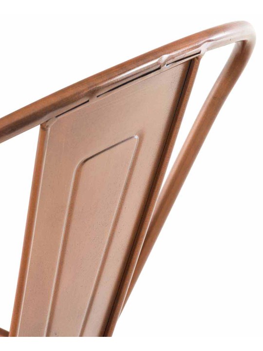 Juego de 4 taburetes de bar Aiden, cobre