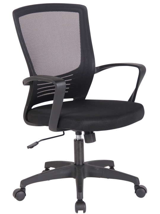 Silla de oficina Kampen, negro/negro