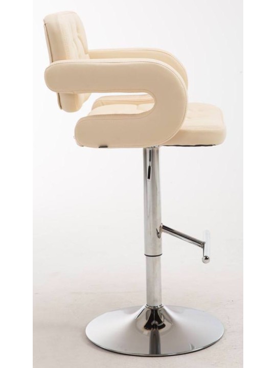 Juego de 2 taburetes de bar Dublin C, crema