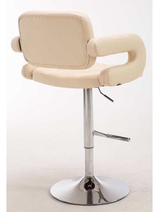 Juego de 2 taburetes de bar Dublin C, crema