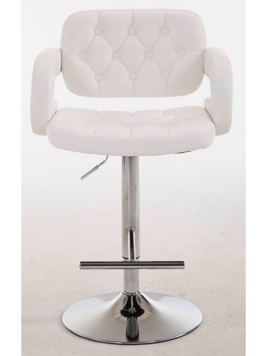 Juego de 2 taburetes de bar Dublin C, blanco Juego de 2 taburetes de bar Dublin C, blanco