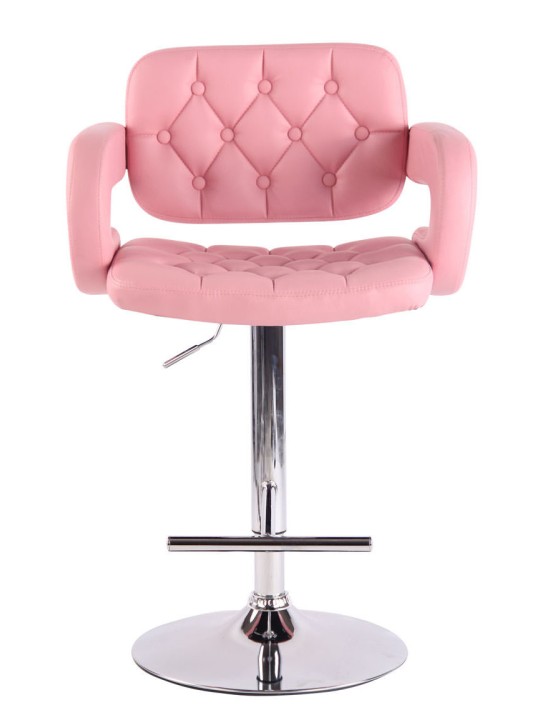 Juego de 2 taburetes de bar Dublin C, rosa