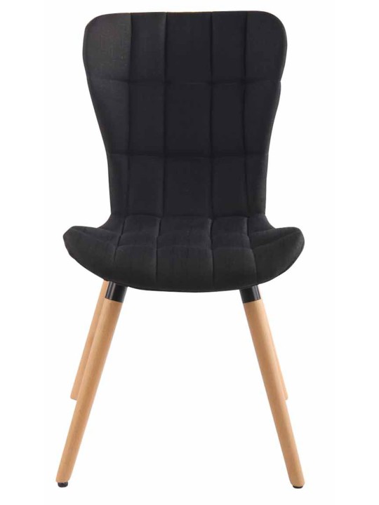 Silla Odda tela natural, negro