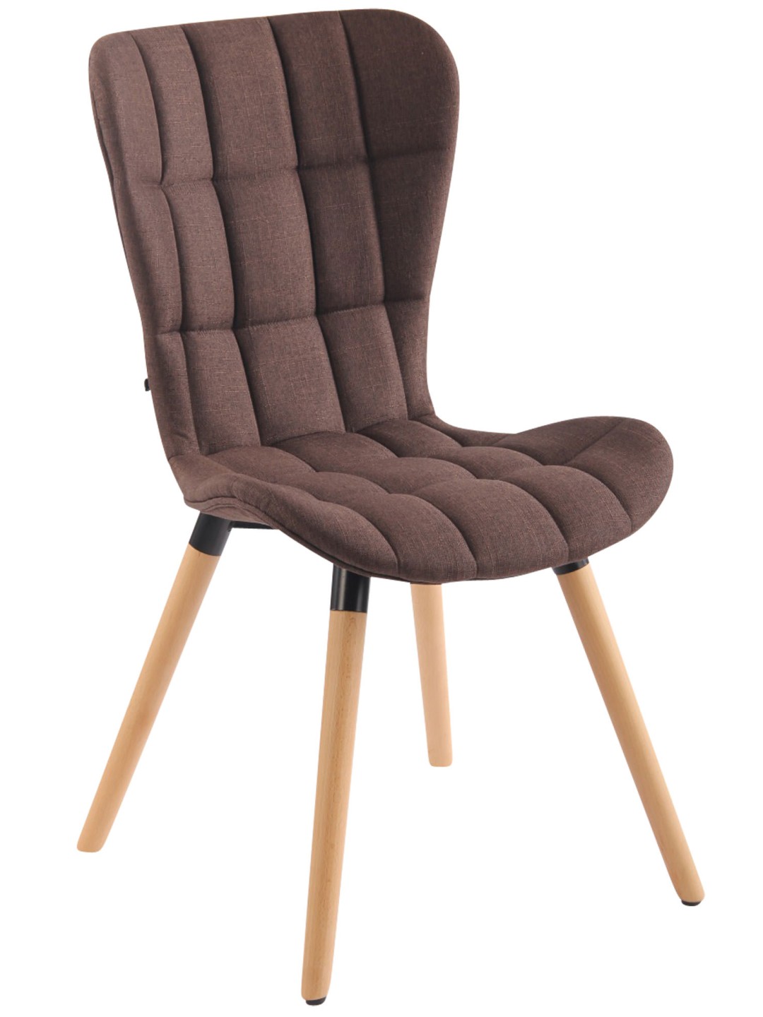 Silla Odda tela natural, marrón