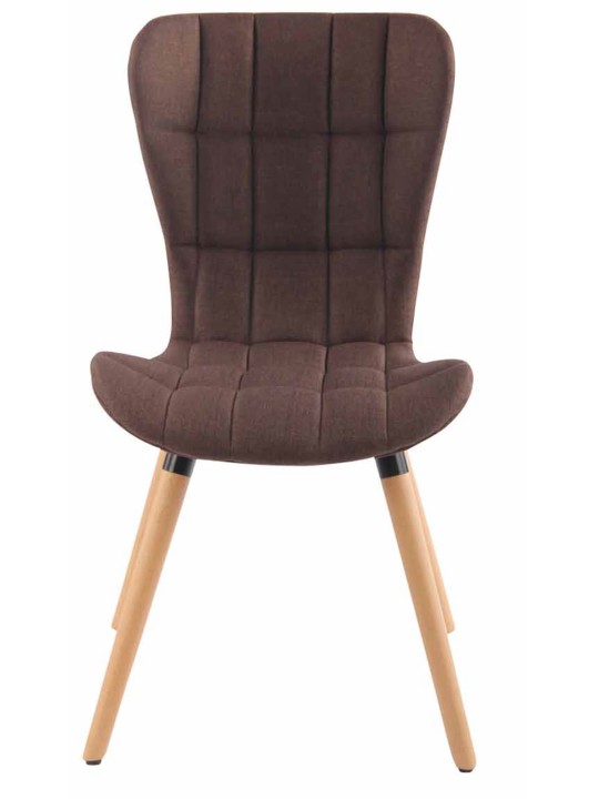 Silla Odda tela natural, marrón