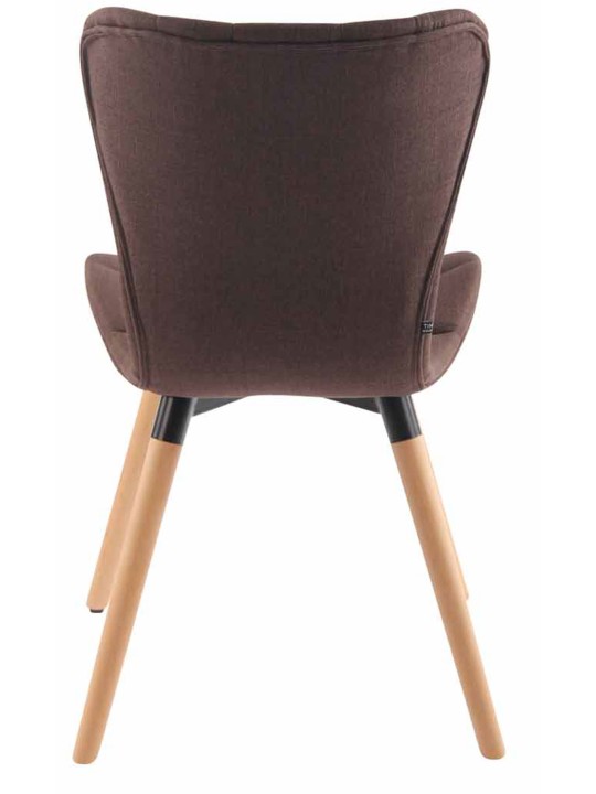 Silla Odda tela natural, marrón