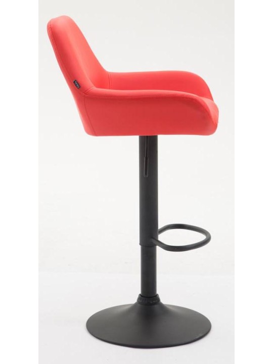 Juego de 2 taburetes de bar Braga piel sintética, rojo Juego de 2 taburetes de bar Braga piel sintética, rojo