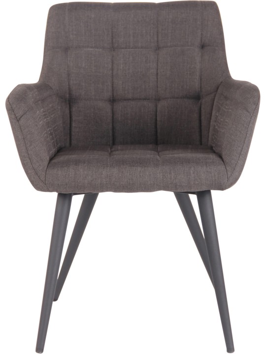Silla de comedor tela Lyss, gris oscuro Silla de comedor tela Lyss, gris oscuro