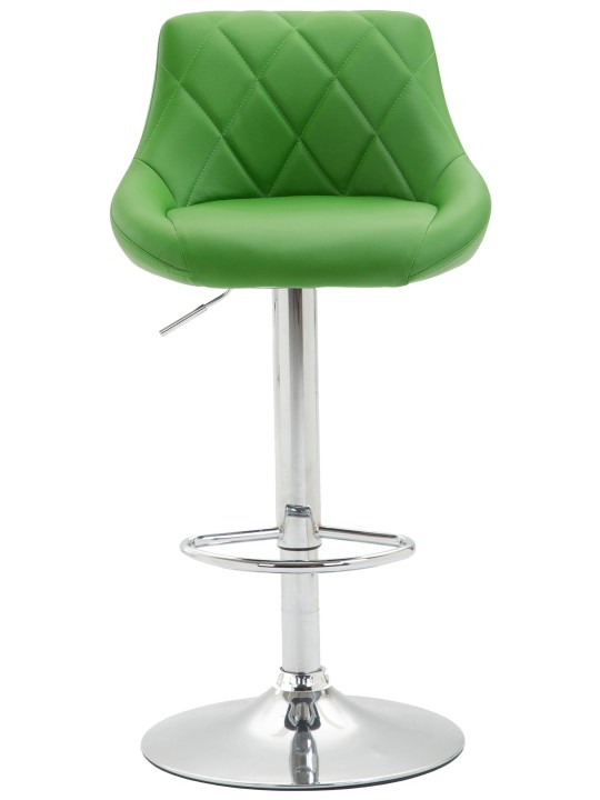 Juego de 2 taburetes de bar Lazio piel sintética C, verde Juego de 2 taburetes de bar Lazio piel sintética C, verde