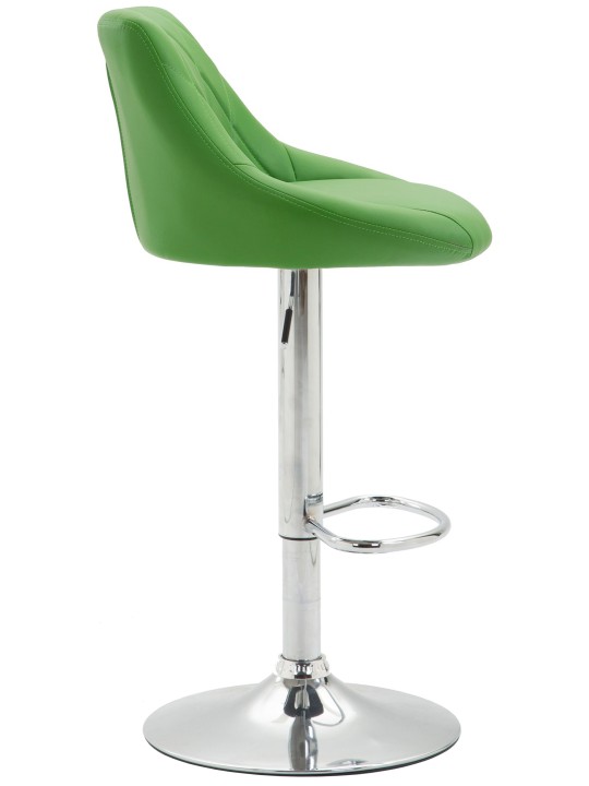 Juego de 2 taburetes de bar Lazio piel sintética C, verde Juego de 2 taburetes de bar Lazio piel sintética C, verde