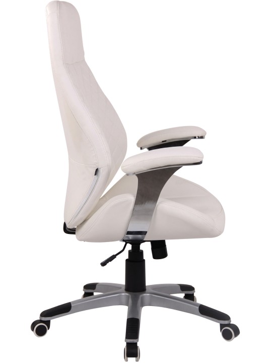 Silla de oficina Layton polipiel, blanco