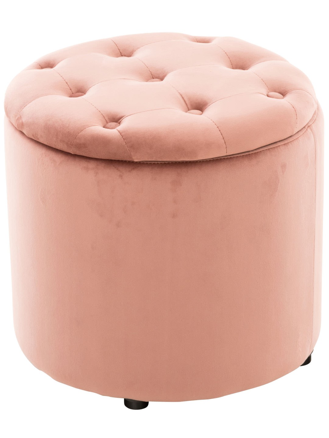 Taburete Pantin terciopelo, rosa