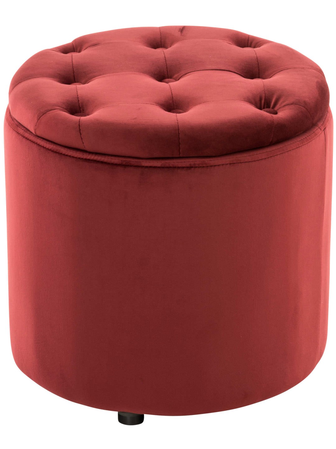 Taburete Pantin terciopelo, rojo