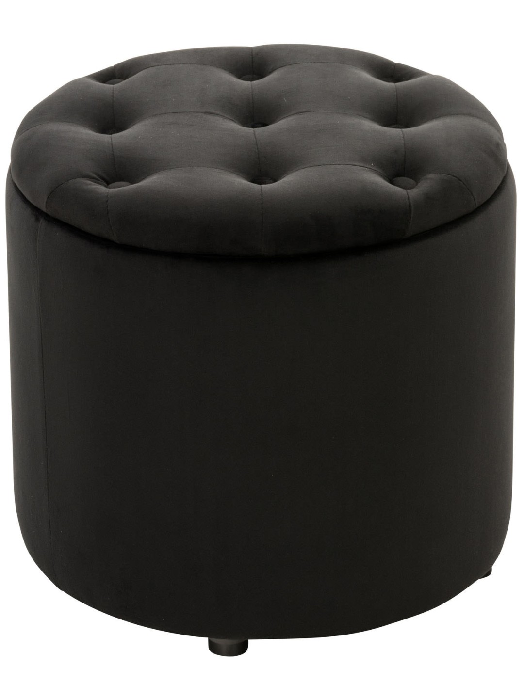 Taburete Pantin terciopelo, negro