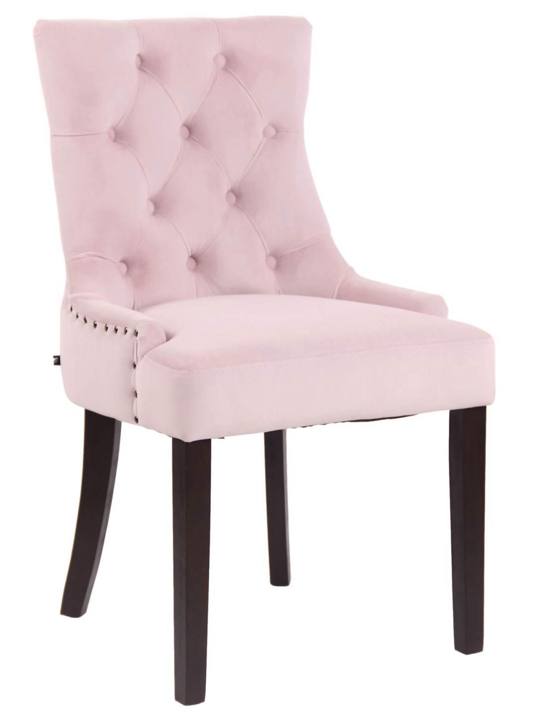 Silla de comedor Aberdeen terciopelo antiguo, rosa