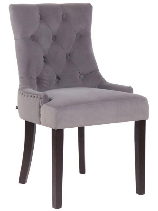Silla de comedor Aberdeen terciopelo antiguo, gris Silla de comedor Aberdeen terciopelo antiguo, gris