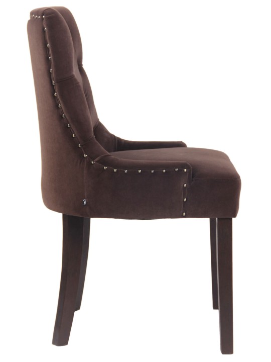 Silla de comedor Aberdeen terciopelo antiguo, marrón Silla de comedor Aberdeen terciopelo antiguo, marrón