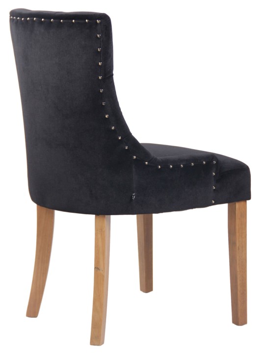 Silla de comedor Aberdeen terciopelo antiguo-claro, negro Silla de comedor Aberdeen terciopelo antiguo-claro, negro