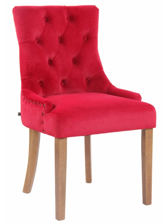 Silla de comedor Aberdeen terciopelo antiguo-claro, rojo Silla de comedor Aberdeen terciopelo antiguo-claro, rojo