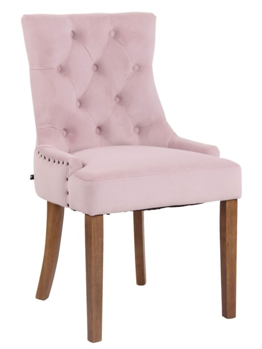 Silla de comedor Aberdeen terciopelo antiguo-claro, rosa Silla de comedor Aberdeen terciopelo antiguo-claro, rosa
