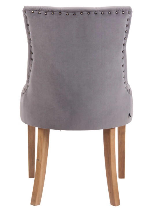 Silla de comedor Aberdeen terciopelo antiguo-claro, gris Silla de comedor Aberdeen terciopelo antiguo-claro, gris