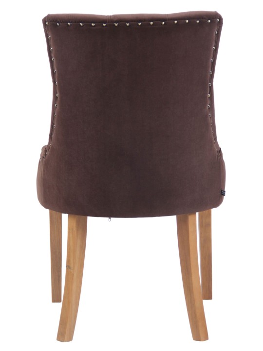 Silla de comedor Aberdeen terciopelo antiguo-claro, marrón Silla de comedor Aberdeen terciopelo antiguo-claro, marrón