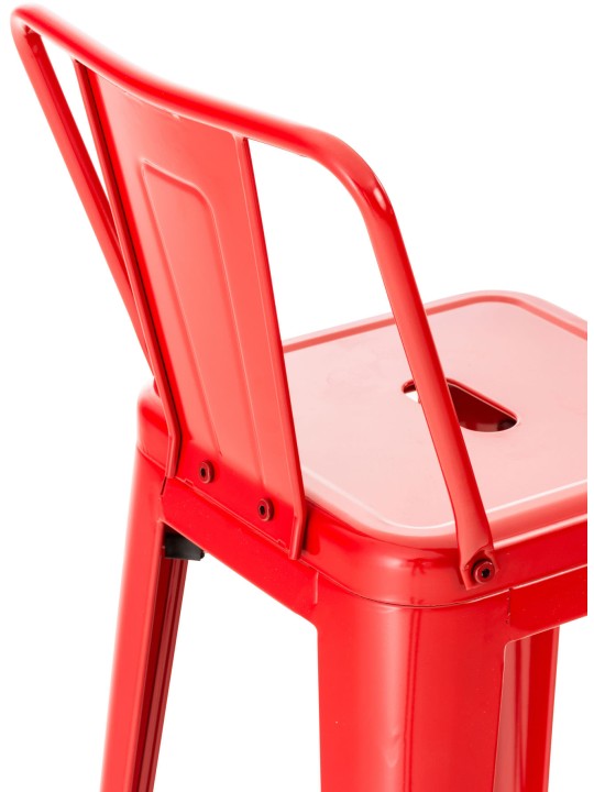 Juego de 2 taburetes de bar Mason, rojo