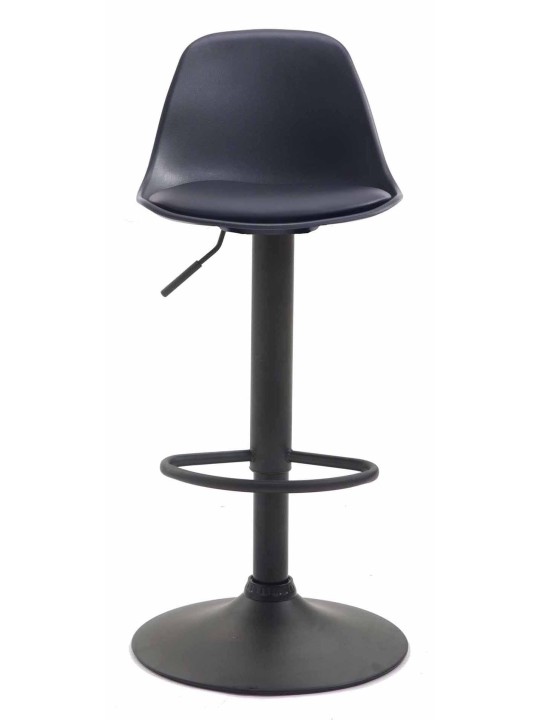 Juego de 2 taburetes de bar Kiel plástico, negro Juego de 2 taburetes de bar Kiel plástico, negro