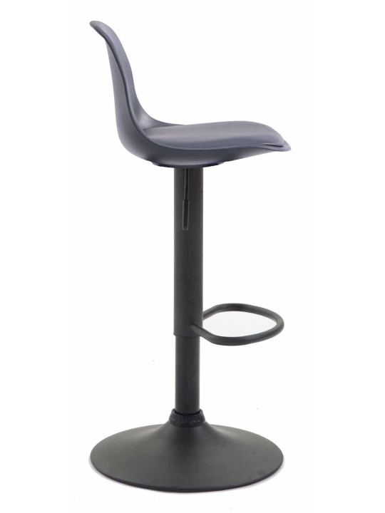 Juego de 2 taburetes de bar Kiel plástico, negro Juego de 2 taburetes de bar Kiel plástico, negro