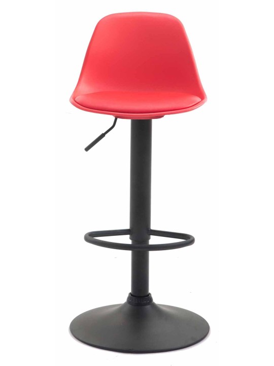 Juego de 2 taburetes de bar Kiel plástico, rojo Juego de 2 taburetes de bar Kiel plástico, rojo
