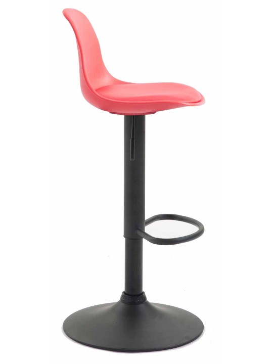 Juego de 2 taburetes de bar Kiel plástico, rojo Juego de 2 taburetes de bar Kiel plástico, rojo