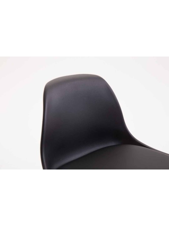 Juego de 2 taburetes de bar Kiel plástico cromado, negro Juego de 2 taburetes de bar Kiel plástico cromado, negro