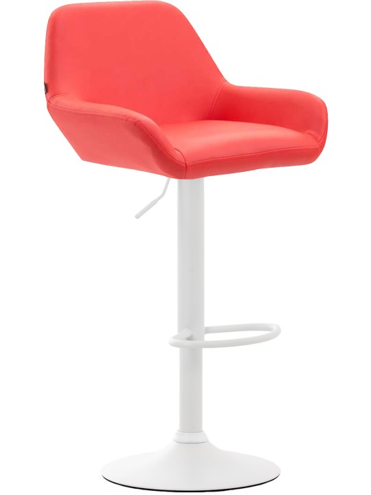 Taburete de bar Braga piel sintética, rojo Taburete de bar Braga piel sintética, rojo