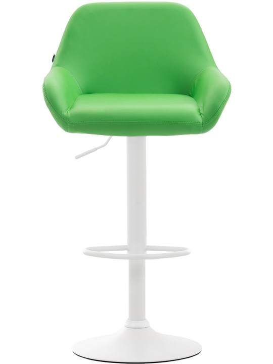 Taburete de bar Braga piel sintética, verde Taburete de bar Braga piel sintética, verde