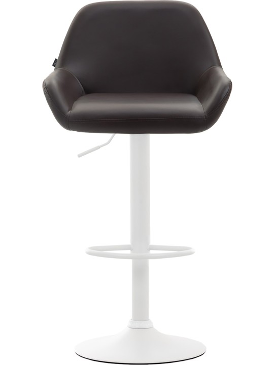 Taburete de bar Braga piel sintética, marrón Taburete de bar Braga piel sintética, marrón