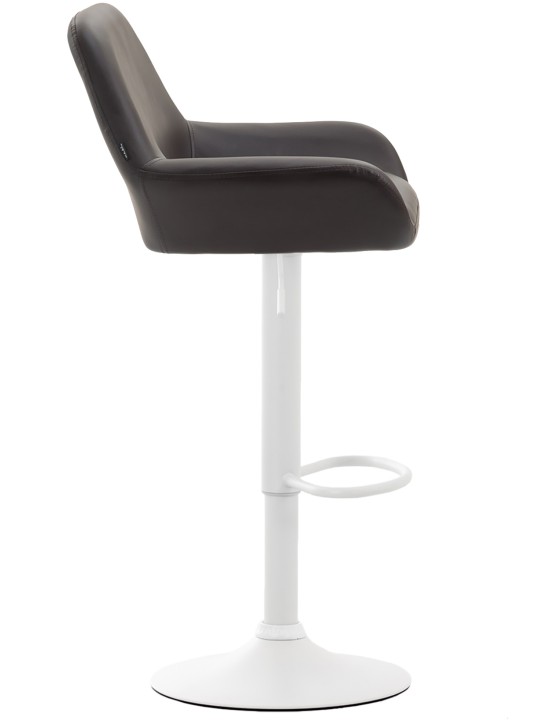 Taburete de bar Braga piel sintética, marrón Taburete de bar Braga piel sintética, marrón