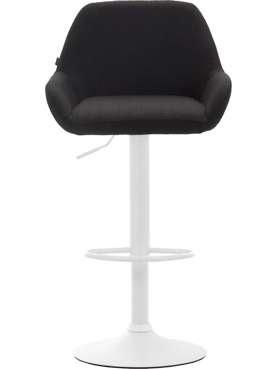 Taburete de bar Braga tela, negro