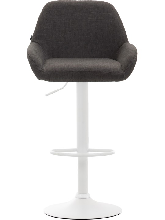 Taburete de bar Braga tela, gris oscuro