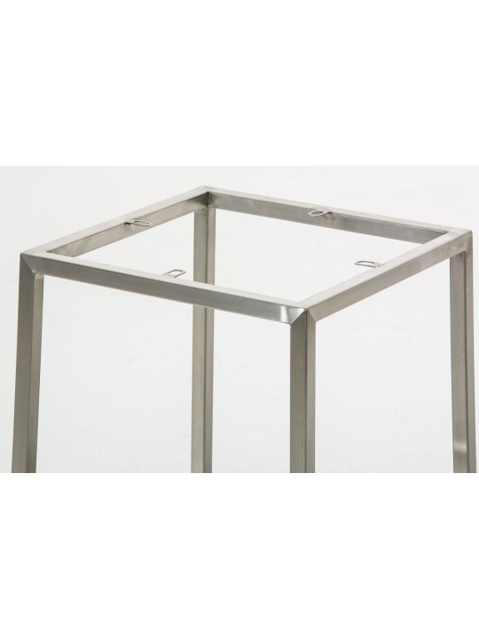 Juego de 2 taburetes de bar Montreal 85 tejido acero inoxidable, azul