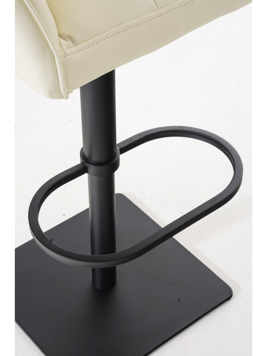 Juego de 2 taburetes de bar Damaso de piel sintética, crema Juego de 2 taburetes de bar Damaso de piel sintética, crema