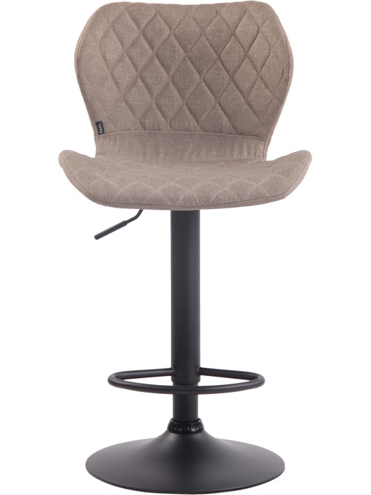 Taburete de bar tejido de corcho, taupe