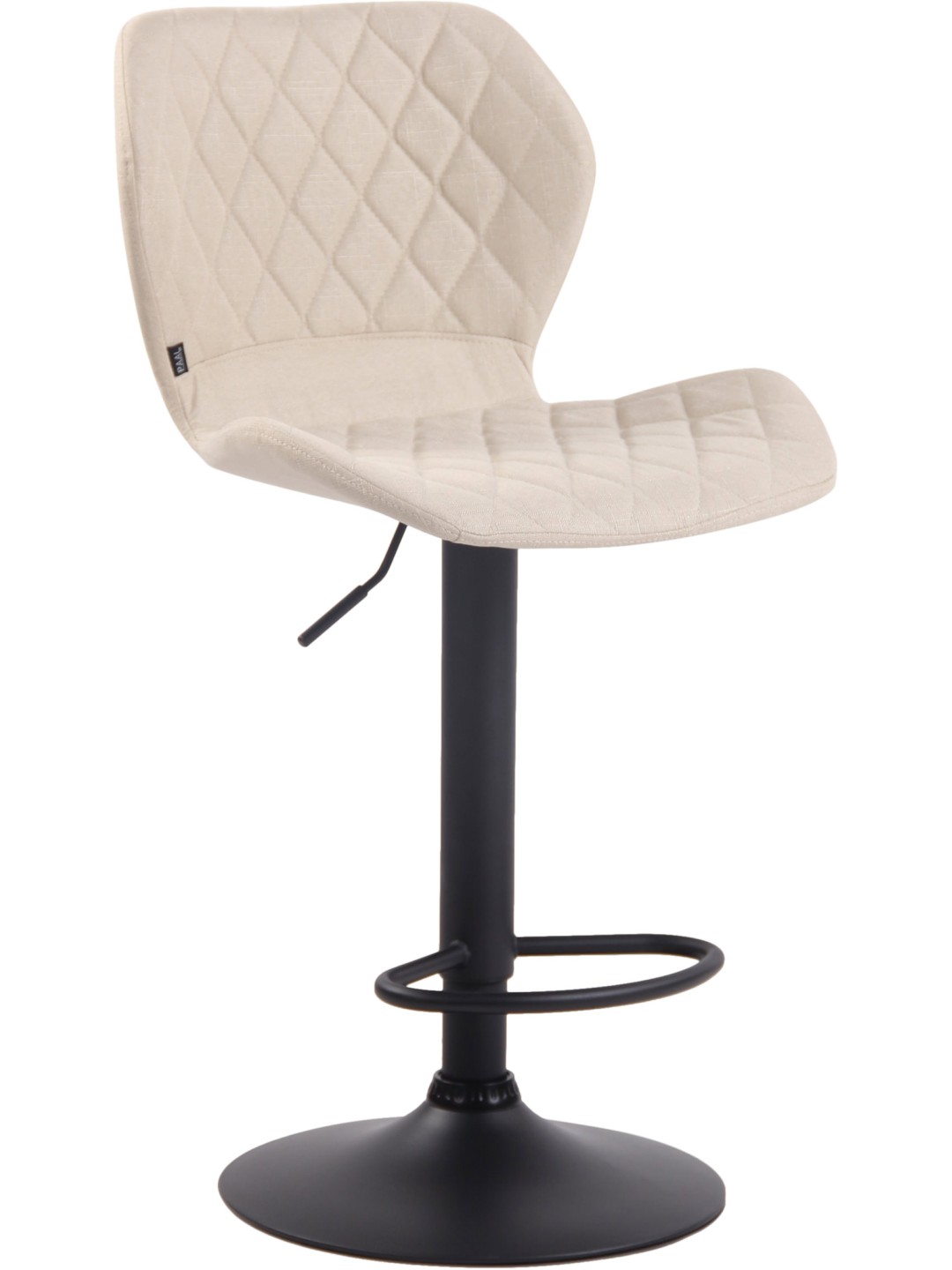 Taburete de bar tejido de corcho, crema