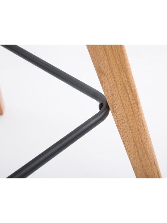 Juego de 2 taburetes de bar Metz tela natural, taupe