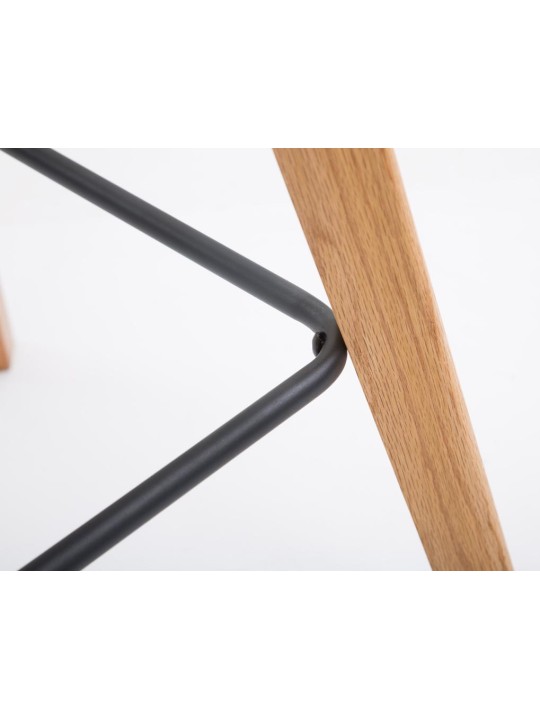 Juego de 2 taburetes de bar Metz tela natural, azul